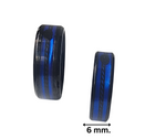 Boldness -  New Version MARRIAGE Black Stainless Steel Ring Band for Her. " Mystery Deep waters"