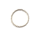 Strong Mom Sterling Silver Twisted Rope Ring