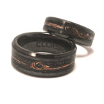 Boldness MARRIAGE - Exotic Black Ceramic Ring "Plain Black"