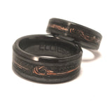 Boldness MARRIAGE - Exotic Black Ceramic Ring "Plain Black"