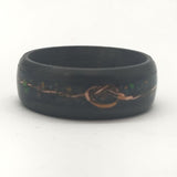 Boldness TEEN BOY - Exotic  Carbon Fiber Ring " Fire Opal "