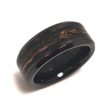 Boldness MARRIAGE - Exotic Black Ceramic Ring "Plain Black"