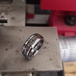 Boldness - Personalize, Exotic SINGLE ADULT, Tungsten Ring Band for Him.