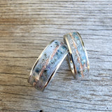 Casual - Boldness TEEN GIRL Stainless Steel Ring "Elegant Blue"