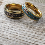 Classic- Boldness Gold Plated Hand Made MARRIAGE Design "Gold Black" For Him.