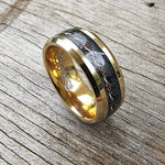 Classic- Boldness Gold Plated Hand Made MARRIAGE Design "Gold Black" For Him.