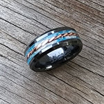 Boldness SINGLE ADULT - Exotic Black Ceramic Ring " Dream BIG "