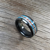 Boldness SINGLE ADULT - Exotic Black Ceramic Ring " Dream BIG "