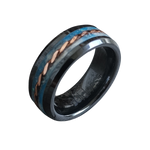Boldness SINGLE ADULT - Exotic Black Ceramic Ring " Dream BIG "