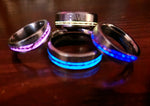 Boldness Rope Inside Titanium Ring Family Set "Expression To Dad"