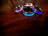 Boldness Rope Inside Titanium Ring Family Set "Expression To My Son"