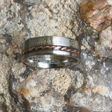 Boldness Rope Inside Titanium Ring Family Set "Expression To Dad"