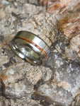 Boldness Rope Inside Titanium Ring Family Set "Expression To My Son"