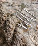 " LOVE LIFE " Heart Monogram Initial Rope Ring. Boldness for Her.