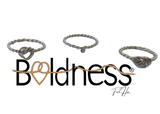 Boldness for Her  Silver .925 Teen Girl Rope Ring Band.
