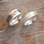 Classic Boldness MARRIAGE - Hand Crafted Design on a .925 Silver Ring "Snow White"