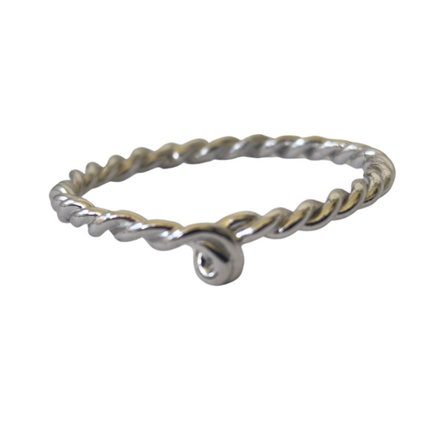 Boldness for Her (SINGLE ADULT) S. Silver 925 Rope Ring Band.