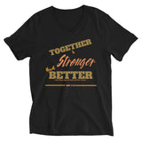 COMMITMENT Unisex Short Sleeve V-Neck T-Shirt