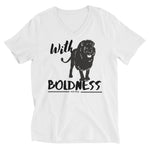 COMMITMENT - Unisex Short Sleeve V-Neck T-Shirt