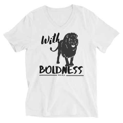 COMMITMENT - Unisex Short Sleeve V-Neck T-Shirt