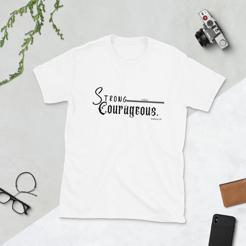 COMMITMENT- Strong And Courageous Short-Sleeve Unisex T-Shirt